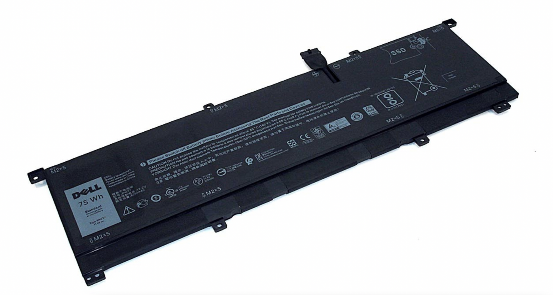 Аккумулятор DELL Precision 5530, 5530-6917 11.4V, 6580mAh, Original