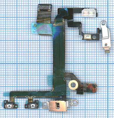 Шлейф кнопки включения и кнопок громкости для iPhone 5S
