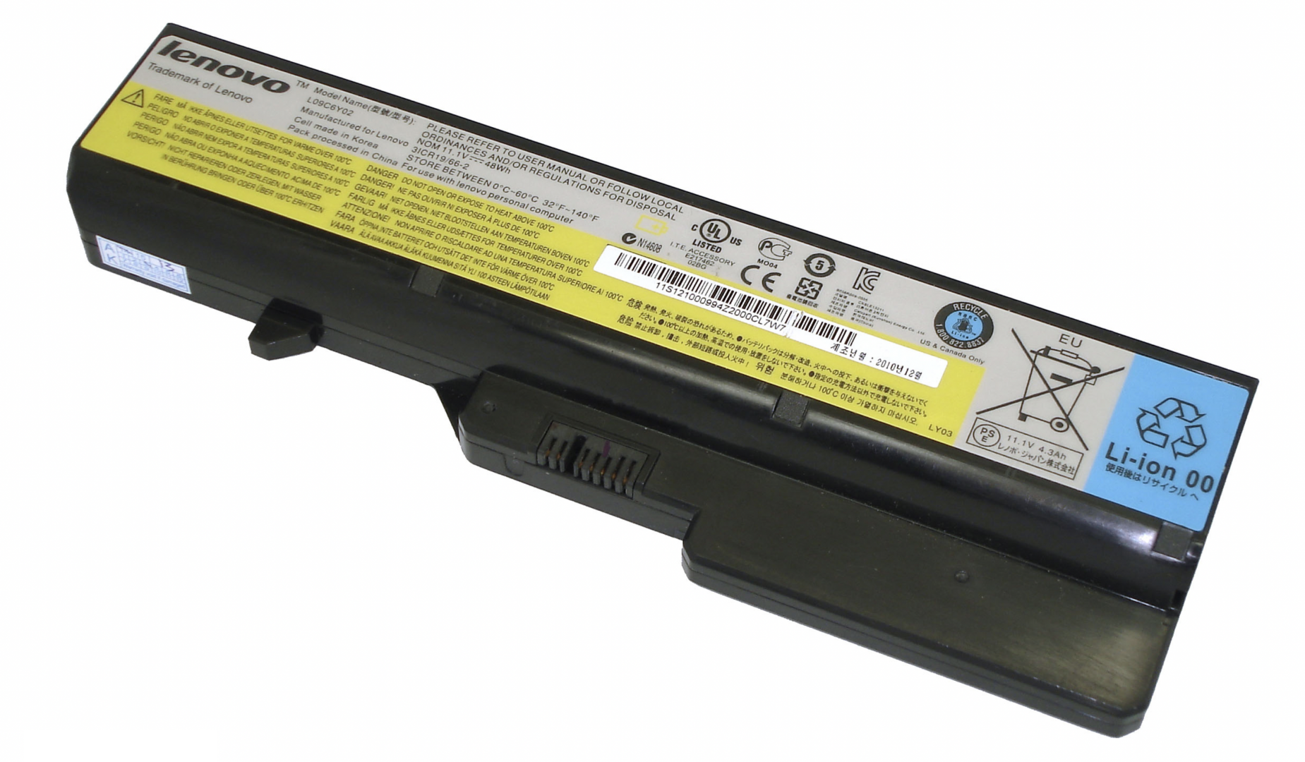 Аккумулятор Lenovo IdeaPad G570 11.1V, 48Wh, Original