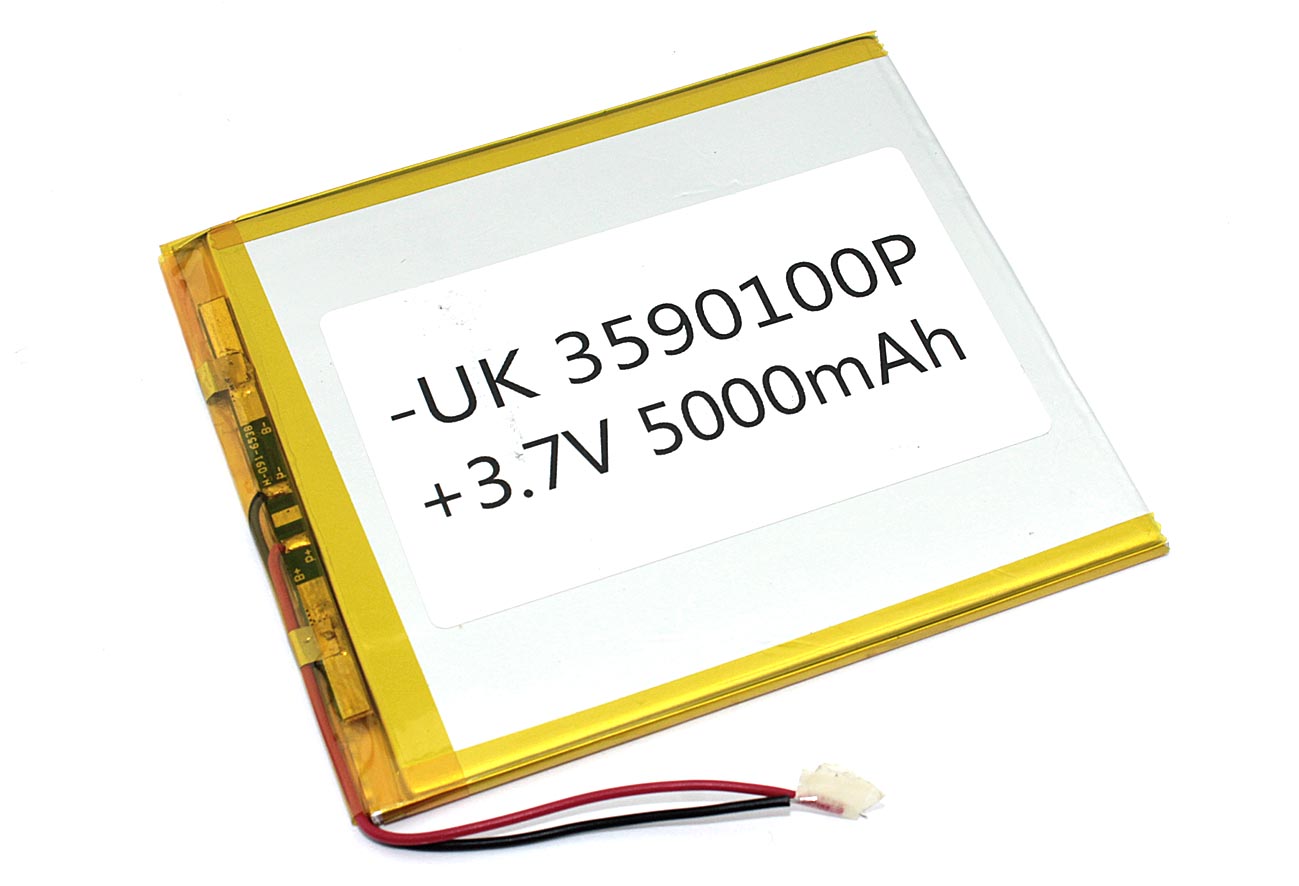 Аккумулятор Li-Pol (батарея) 3.5*90*100мм 2pin 3.7V/5000mAh