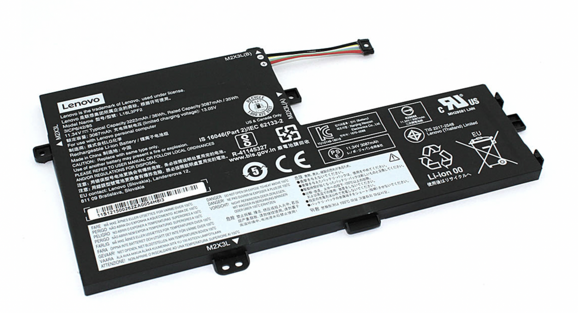 Аккумулятор Lenovo IdeaPad C340-15IML 11.4V, 35Wh, Original