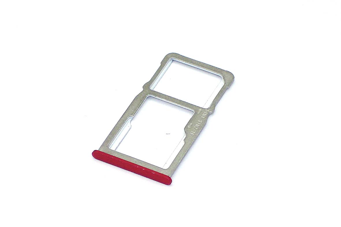 Лоток для SIM-карты Meizu M6 Note красный