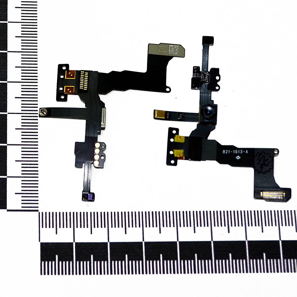 Шлейф iPhone 5S + светочувствительный элемент + фронтальная камера (в сборе) orig Factory