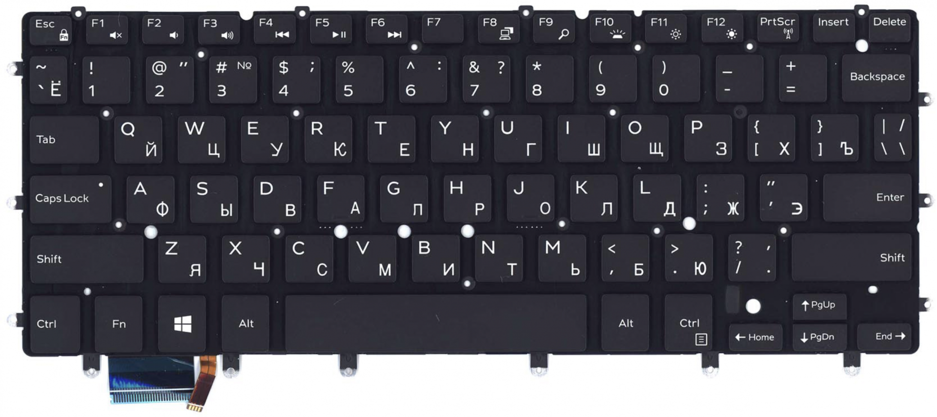 Клавиатура Dell Inspiron 13-7352 с подсветкой, OEM