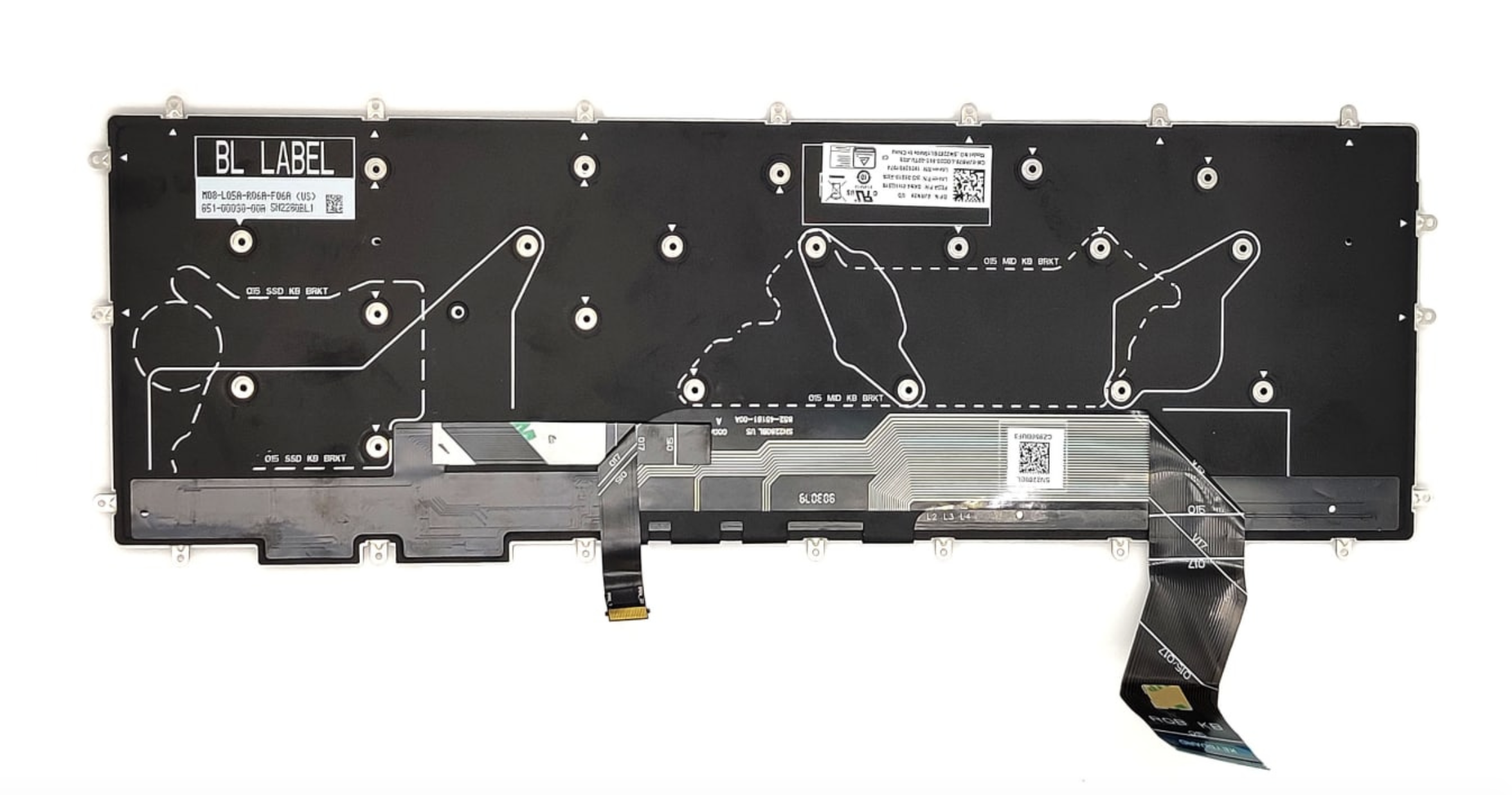 Клавиатура DELL G5 5590, G515-8158 с подсветкой, OEM