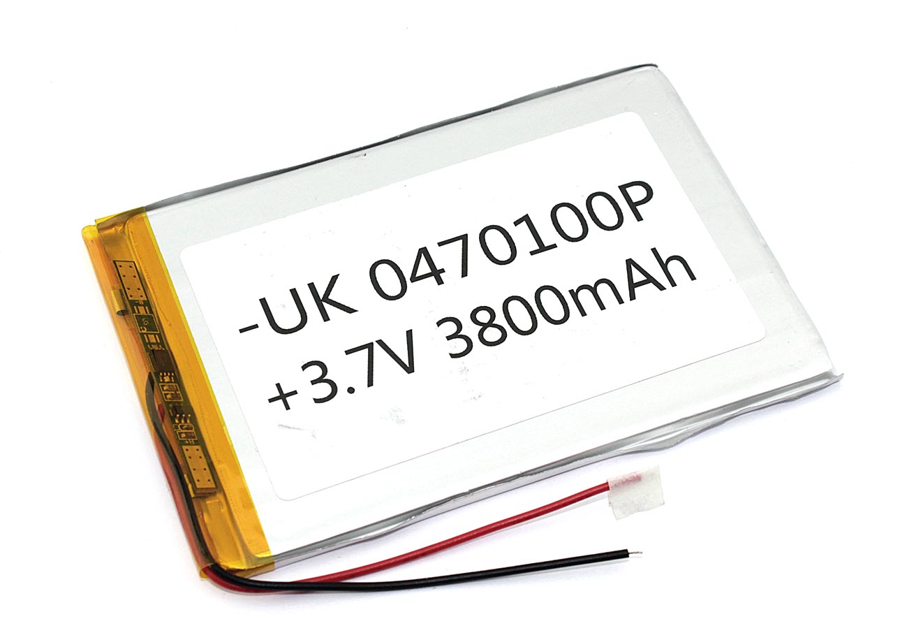 Аккумулятор Li-Pol (батарея) 4*70*100мм 2pin 3.7V/3800mAh
