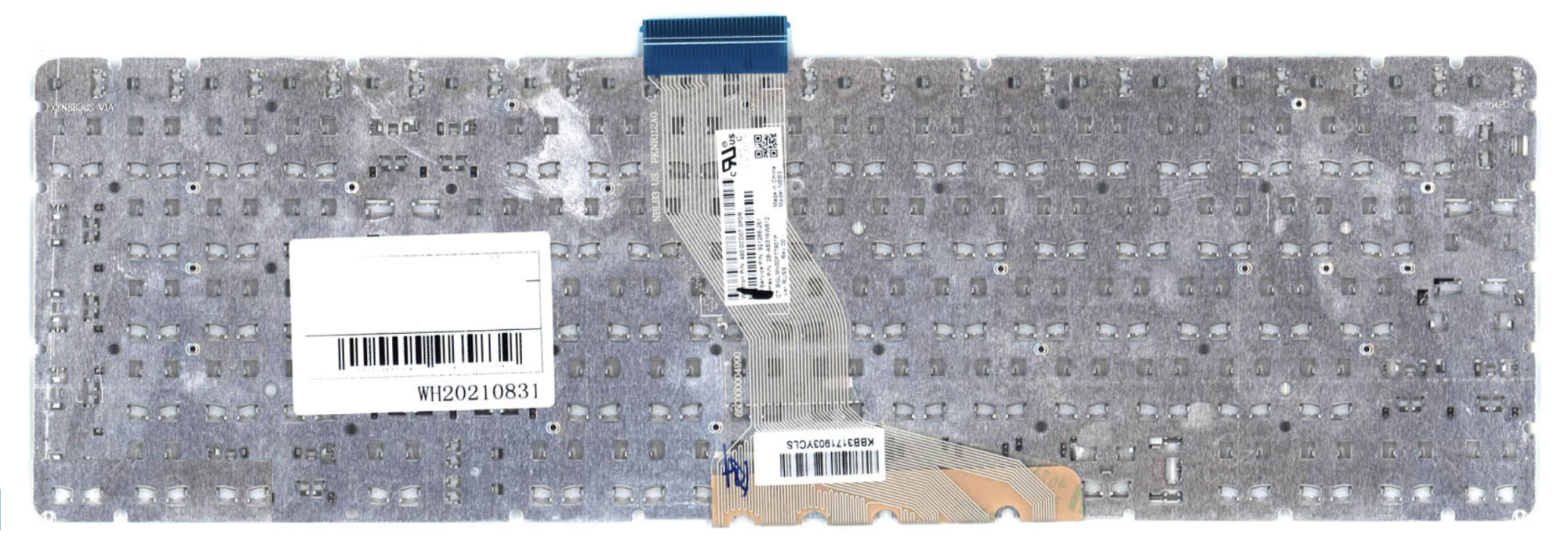 Клавиатура HP 15-bs белая, OEM