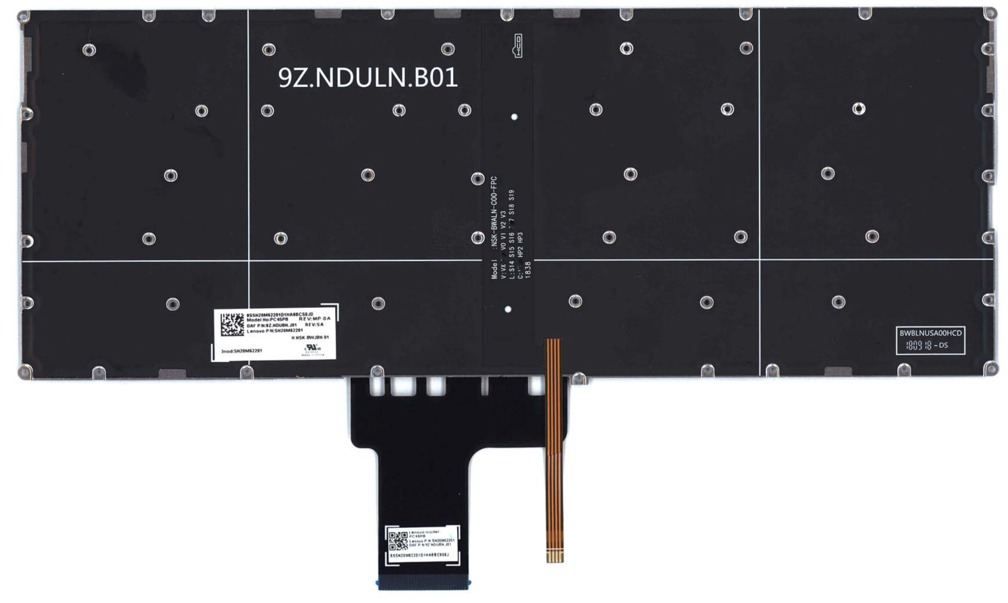 Клавиатура Lenovo IdeaPad 320s-15 с подсветкой, OEM