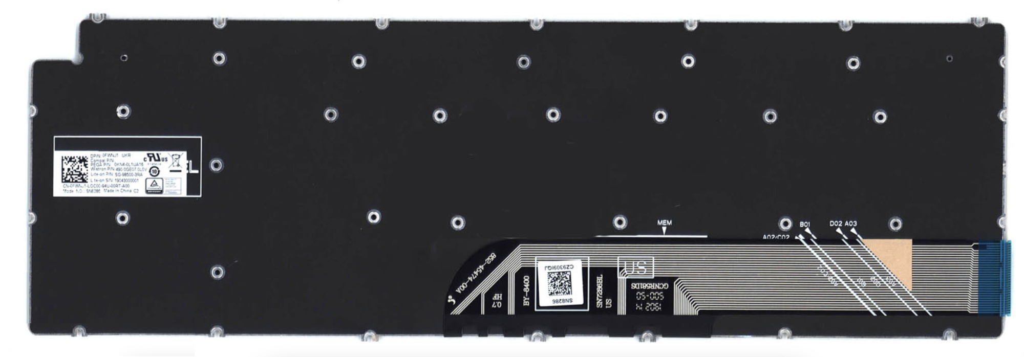 Клавиатура DELL Inspiron 5593, 5593-7934 OEM