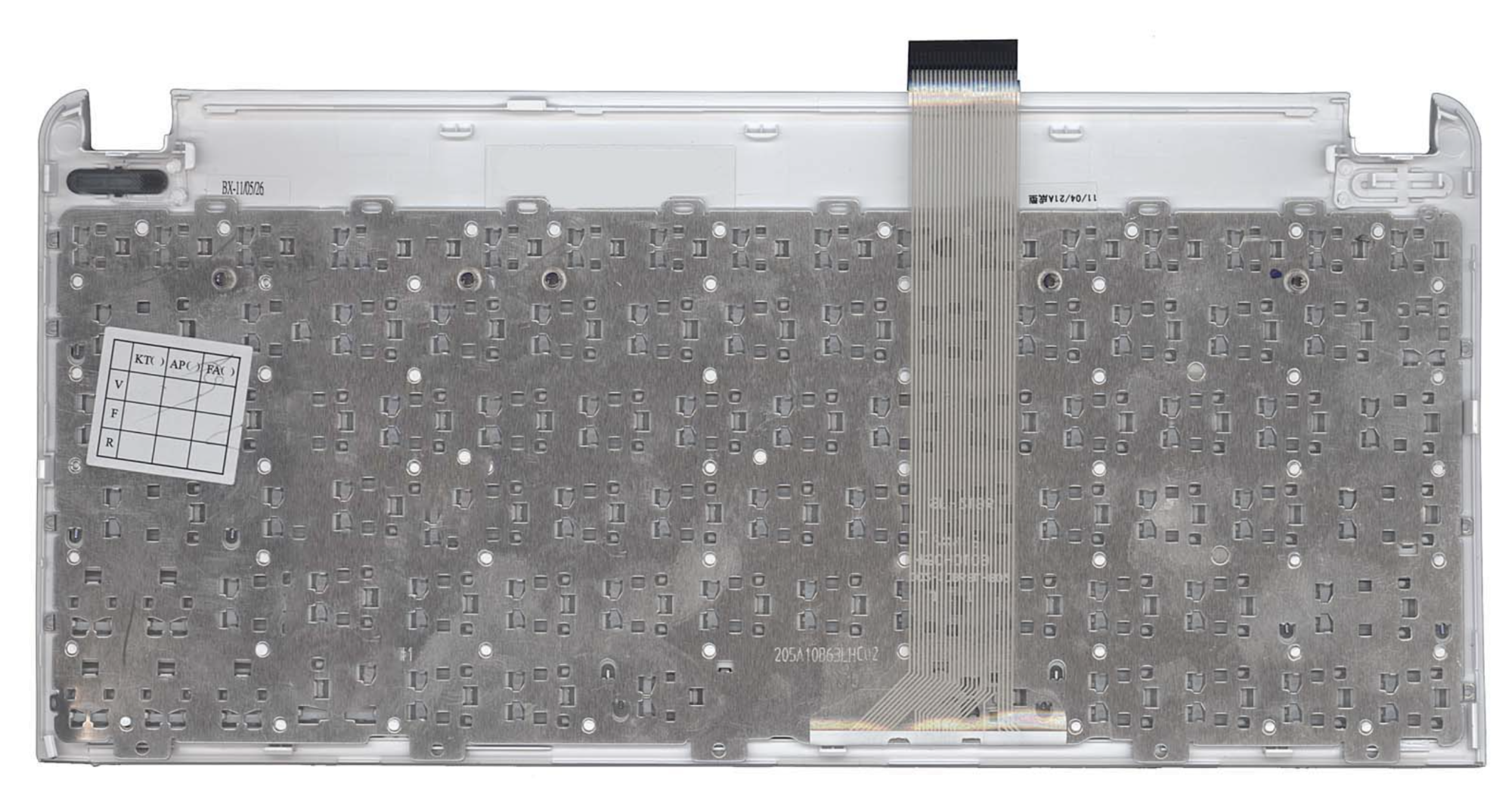 Клавиатура ASUS Eee PC 1015PX белая, с рамкой OEM