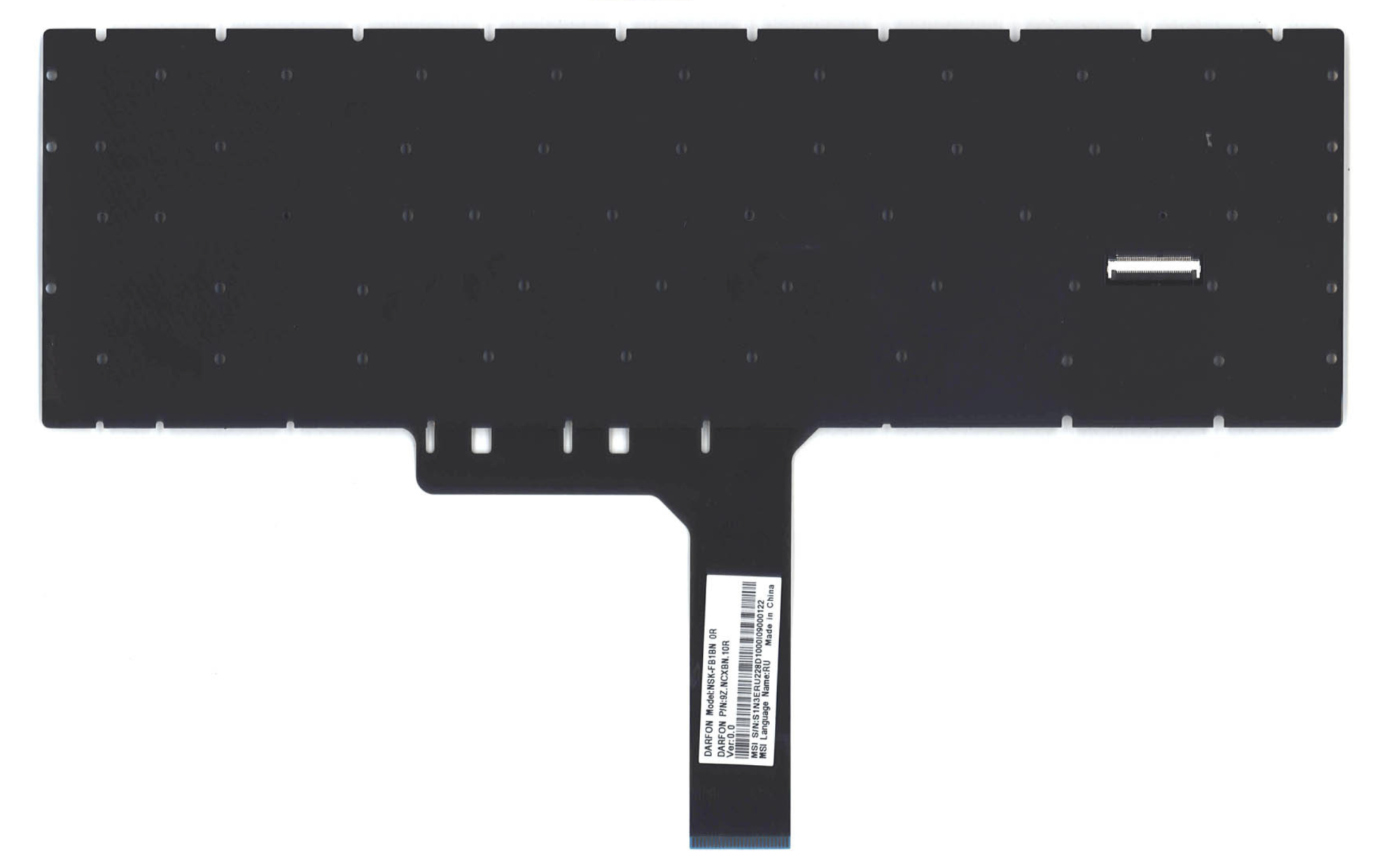 Клавиатура MSI GS75 Stealth 9SF-836RU с цветной подсветкой, OEM