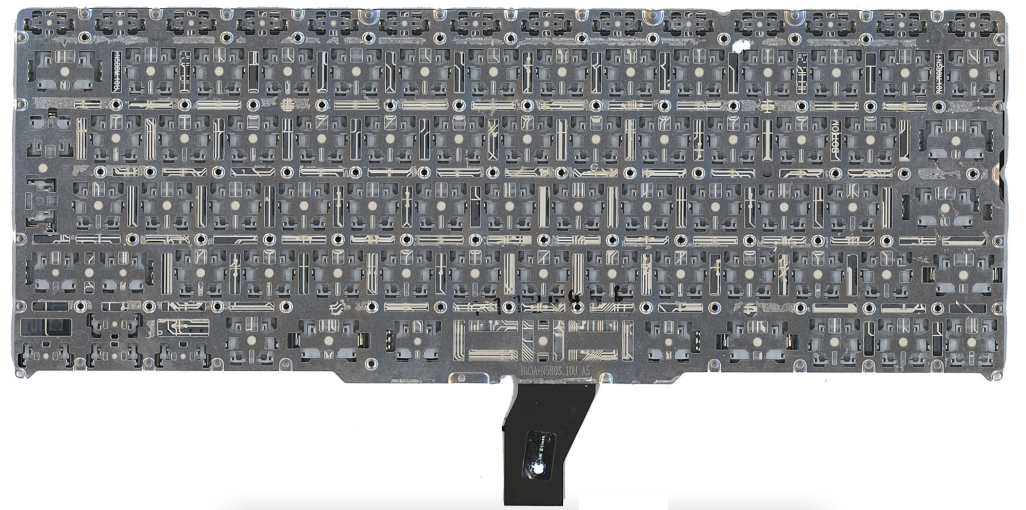 Клавиатура Apple MacBook Air 11.6" начало 2014 A1465 (MD712LL/B) с подсветкой, большой Enter, OEM