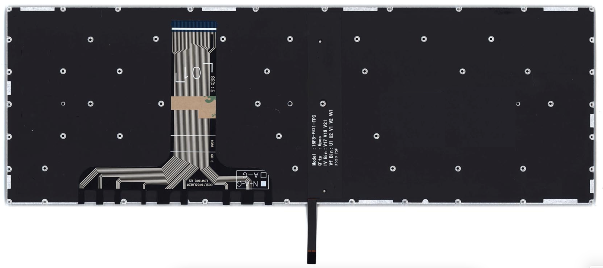 Клавиатура LENOVO Legion Y540-17IRH с белой подсветкой, OEM